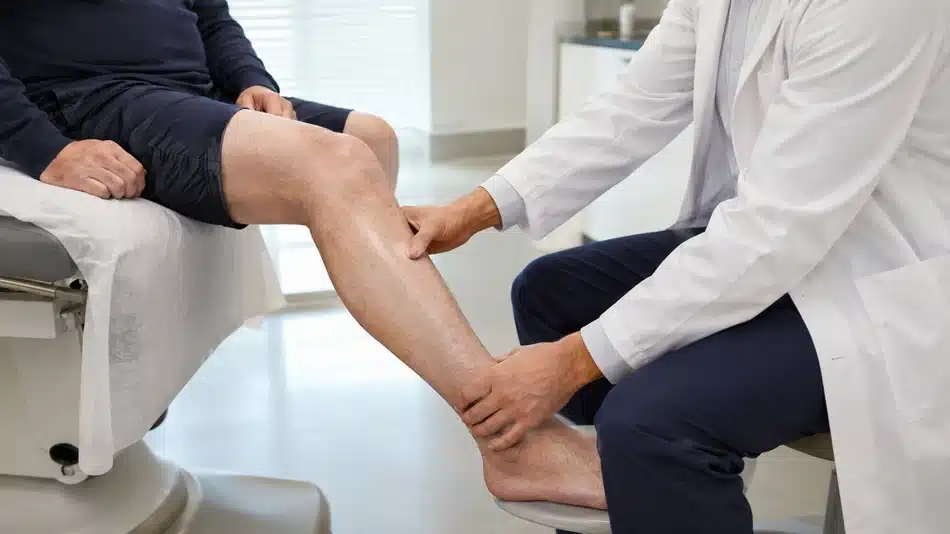 Consulta vascular para valorar síntomas de síndrome postflebítico en la pierna